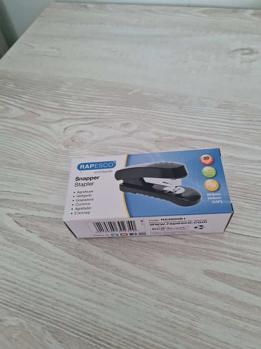 Rapesco Snapper 26/6mm 20 Sheet Stapler Boxed