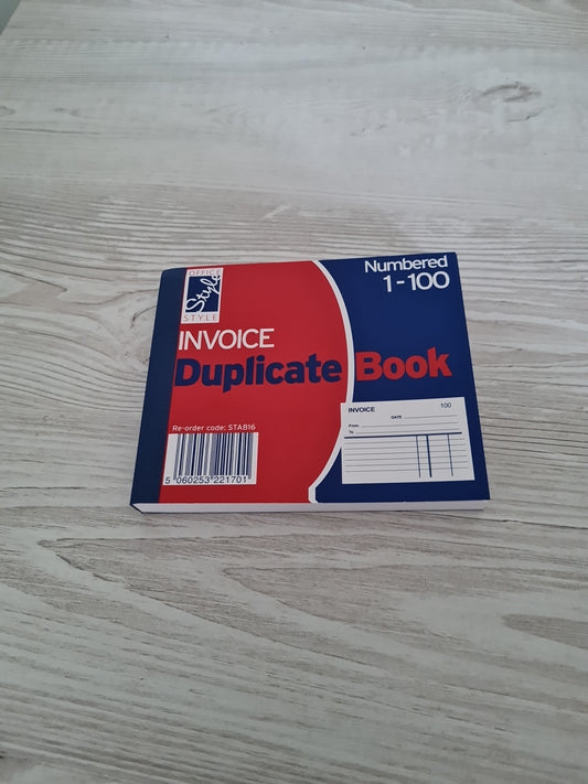 Office Style Invoice Duplicate Book 105mm x 127mm