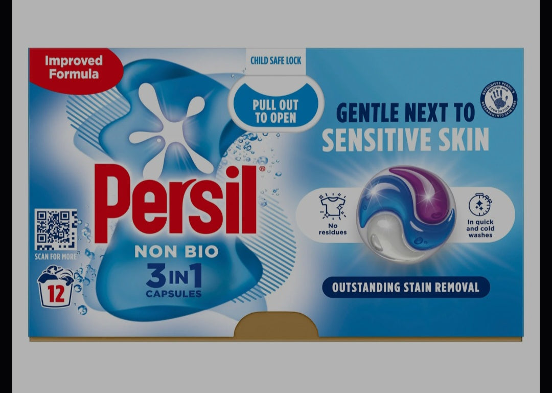Persil 3 in 1 Capsules Non Bio 12’s